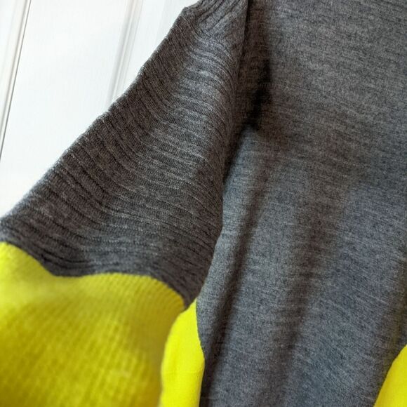 Christian Siriano grey Merino wool blend sweater mock neck medium @D - Picture 7 of 12